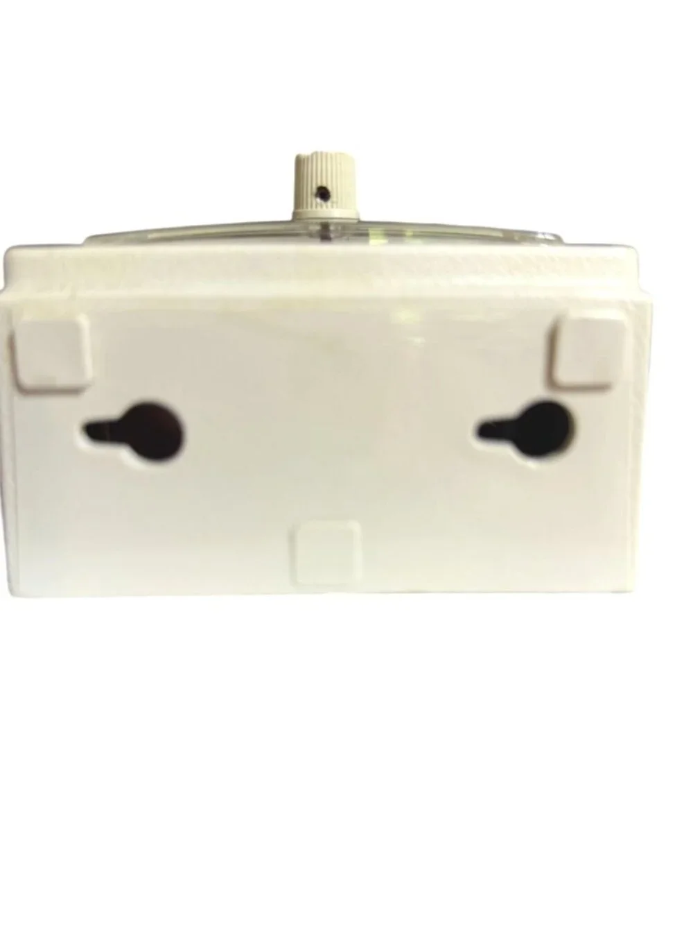Vintage Square Windup Timer Beige Metal Housing Retro Photo Room Alarm - Picture 6 of 6
